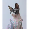 Cat Costumes Ins Korean Pet Clothes Princess Floral Dresses For Hairless Cute Kirt With Flowers Vestido Para Sphynx Kitten grejer