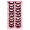 False Eyelashes Natural 3D Makeup Fake Eye Lashes Curly And Fluffy Thick Make Up Beauty Supplies