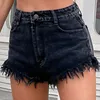 Damesshorts Jeans Denim Casual gescheurde zoom