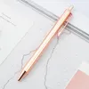 Penne a sfera in metallo per cancelleria creativa, regalo in oro rosa per la scrittura