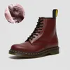 2023 Bottes de neige en cuir d'hiver pour femmes et hommes, cheville, demi-marine, bleu marine, rouge, bordeaux, vert, triple noir, blanc, bottes pour femmes