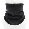 Berets Winter Warm Fluff Line Stripe Bib Cover Solid Neck Warmer Scarf For Women Thin Gaiters Head Scarfs Fashion Silk