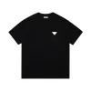 T-shirt pour hommes Chemise de créateur T-shirt pour hommes T-shirt noir pour femmes Vêtements pour femmes Taille XXL XXXL T-shirts 100% coton à manches courtes Poitrine Triangle Inlay T-shirts Mode Oversizwd T-shirts