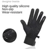 Five Fingers Gloves Winter Men Women Ski Snow Gs Waterproof Cycling Gs Full Finger Warm Thermal Fleece Gs with Small Zipper PocketL231103