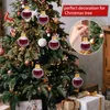 Kerstversiering 16 ST 50 ML Lamp Decoratie Bal Waterfles Met Drank Gevulde Boom Ornamenten Sap Bollen Party Decor 231102