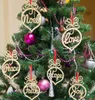 Weihnachtsbuchstabe aus Holz, Kirche, Herz, Blasenmuster, Ornament, Weihnachtsbaumschmuck, Partybevorzugung, Zuhause, Festival, Ornamente, hängendes Geschenk