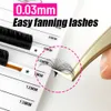 Make -upgereedschap Abonnie 003010mm Matte Dark Black Easy Fan Lashes Volume Extension Mega Wooies bloeiende fans wimperverlenging Cilios 230403