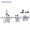 Zonesun Automatic Auger Ground Dry Amber Milk Powder Filling Capping Botte Can Märkningsmaskin för produktionslinje