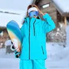 Ski-jassen Dames Snowboardjas Ski-jas Dames Winter Outdoor Warm Waterdicht Winddicht Ademende kleding met capuchon