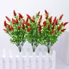 Decorative Flowers Artificial Cherry Pepper Branch Simulated Plants Tree Plastic Fake Home Decoration