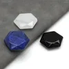 Charms 1/PCS Natural Stone Lapis Lazuli Black Semi-Precious Pendant DIY Necklace Jewelry Making Accessories Charm Crafts