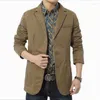 Men's Jackets Spring Blazer Jacket Men Autumn Casual Business Coat Cotton Denim Bomber Military Army Khaki Jaqueta Masculina 4XL