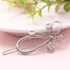 Simple Butterfly Pearl Hair Clip For Women Girls Gold Silver Color Hairpin Bangs Barrettes Hair Accessories Headwear Jewelry