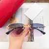 Designer zonnebrillen voor dames en heren Fashion Model Speciale UV 400 bescherming Letter Leg Double Beam Big Frame Outdoor Merken zonnebril