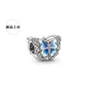 925 Silver Fit Pandora Original Charms Diy Подвеска для женщин браслеты розовый кулон Pansy Baikal Baikal