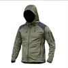 Men's Jackets Windproof Winter Wadded Lining Hooded Jacket Mens Waterproof Softshell Coat Hiking Work Tactical Outwear Anorak