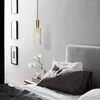 Pendant Lamps Post Designer Aluminum Modern Metal Lights Lampshade Black White Hanging Bedroom Bedside Restaurant Bar Fixture