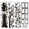 Stickers Muraux Grand 200 * 250Cm / 79 * 99in Noir 3D DIY Po Album Arbre PVC Sticker Mural / Adhésif Accueil Sticker Mural Art Décoration De La Maison 230403