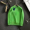 Wool wełszu męskiego z literowym wzorem w kolorze bluzy z załogi szyi z długim rękawem unisex odzież wierzchnią ciepła top Sweter męski