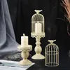 Candle Holders Metal Retro Bird Cage Holder Wedding Table Decoration Creative Home Iron Centre De Mariage