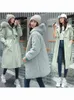 Damen Trenchcoats Mode Frau Bluse 2023 Winterjacke mit Kapuze X-Long Thick Faux Fur Filled Parka Abnehmbare Plus Size