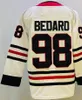 Uomo Hockey su ghiaccio 98 Maglie Connor Bedard 19 Maglia Jonathan Toews 4 Maglia Seth Jones Colore rosso nero bianco Retro uniforme sportiva vuota buona cucita per uomo