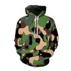 Herren Hoodies Camouflage Sweatshirt Kleidung 3D-Grafik gedruckt übergroße Pullover Bekleidung Mode Streetwear Tops