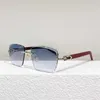 Designer-Strandpaar-Sonnenbrillen für Herren und Damen 20 % Rabatt auf Arten von personalisierten randlosen Schnittkanten in Netzrot-Damen