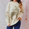 Women's Sweaters High Quality Christmas Style Knitwear Sweater Tree Pattern Crochet Pullovers Korean Fashion Autumn And Winter