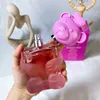 Top Luxury Woman Toilette Toy 2 Bubble Gun Pink Bear Perfume Bottle 100ml 3.4 FL.OZ Spray EDT EAU De Toilettes Long Lasting Scents Luxury Brand Cologne Woman Perfumes