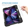 360 Rotation Dragonne Case Shockprof Kidstand Shell Pour IPad Mini 4 5 6 Air 2 10.5 Pro 9.7 11 12.9 2021 Smart Cover