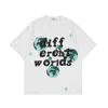 メンズTシャツ90SストリートウェアTシャツfor Hip Hop Earth Alphabet Print T Shirt Harajuku Cotton Casuare Summer Summer Simeve Tshirt Black230403