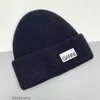 Beanie beanie beanie hatt temperament mångsidig beanie stickad hatt varm bokstav triangel design hatt julklapp högre hatt bra trevligt