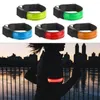 Knee Pads Sports Safety Running Bracelet Flashing Wristbands Armband Reflective Belt LED Luminous Light