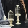 Candle Holders Metal Retro Bird Cage Holder Wedding Table Decoration Creative Home Iron Centre De Mariage