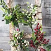 Party Decoration Christmas Artificial Olive Fruit Bean Branch Home Wreath Diy Berry Simulation Flower Tree Decor