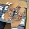 Pantofole 2023 Moda donna Leopard Female Slides Outdoor Wear Casual Soft Sole Simple Flat Shoes Donna Large Size