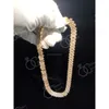 13 mm högkvalitativ anpassning Sterling Silver VVS Moissanite Diamond Studded Iced Out Cuban Link Chain for Men Fashion Necklace