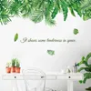 Wall Stickers 125 * 77cm tropical plant green leaf wallpaper for living room bedroom sofa wall decoration PVC vinyl wall decoration home decoration 230403