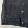 Men's Hoodies Splicing Denim Jacket Men Women High Quality Hoodie Vintage Washed Used Sweatshirt Heavy Weight Pullover