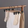 Hangers Racks 5-piece Trouser hanger Durable ironwood dry hanger with clip for ski shorts socks underwear storage rack organizer hanger 230403