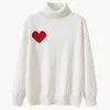 Tasarımcı Sweater Loveheart Bir Kadın Sevgilisi Hardigan V Yuvarlak Boyun Yüksek Yaka Kadın Moda Mektup Beyaz Siyah Uzun Kollu Giyim Bxtu