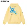 Women's Hoodies American Style Fashion Brand Oversize Streetwear Hooded Sweatshirt Men And Women Autumn Couple High Street Hoodie Coat