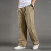 Abiti da uomo Moda coreana Jogger Pantaloni sportivi da uomo Pantaloni sportivi in cotone e lino Pantaloni casual leggeri Primavera Estate Jogging A6