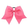 20 pc's grote cheerbogen 8 "Bulk Hair Bow Accessoires met paardenstaarthouder voor Girls High School College Cheerleading