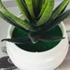 Dekoracyjne kwiaty wystrój domu sztuczna symulacja plastikowa roślina doniczkowa Faux Cactus Perfect Display Form Bonsai dla fałszywego