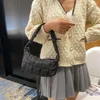 Borse da sera in tessuto Oxford filo da ricamo rombo design di nicchia borsa a tracolla da donna shopping tote borsa in stile coreano