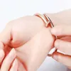 2023 explosives Armband Nagelarmband Herren- und Damen-Titanstahl 18 Karat Roségold Diamant eingelegt Mode einfache Persönlichkeit koreanische Version nicht verblassender Schmuck