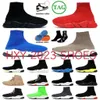 Paris Designer Buty Sock Running Mens damskie beżowe lśniące niebieskie trampki sportowe graffiti koronkowe potrójne czarne białe przezroczyste, podele luksusowe płaskie buty Rozmiar 36-45