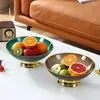 Plates Plastic Fruit Bowl 9.8 Inch Dinner Table & Tea Coffee Pedestal Tray Elegant Practical Bread Trays Dessert Display